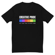 Load image into Gallery viewer, Men&#39;s FilmmakersMerch Creative Pride Fitted T-Shirt
