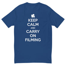 Load image into Gallery viewer, Men&#39;s FilmmakersMerch Keep Calm Fitted T-Shirt
