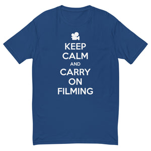 Men's FilmmakersMerch Keep Calm Fitted T-Shirt