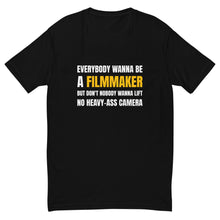 Load image into Gallery viewer, Men&#39;s FilmmmakersMerch Heavy-Ass Camera Fitted T-Shirt
