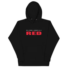 Load image into Gallery viewer, Unisex FilmmakersMerch My Other Camera Premium Hoodie
