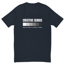 Load image into Gallery viewer, Men&#39;s FilmmakersMerch Creative Genius Fitted T-Shirt
