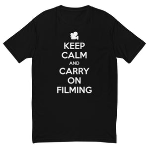 Men's FilmmakersMerch Keep Calm Fitted T-Shirt