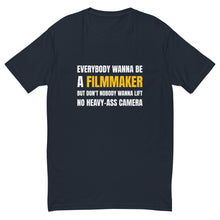 Load image into Gallery viewer, Men&#39;s FilmmmakersMerch Heavy-Ass Camera Fitted T-Shirt
