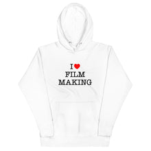 Load image into Gallery viewer, Unisex FilmmakersMerch I Love Filmmaking Premium Hoodie
