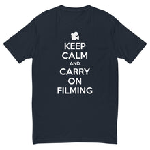 Load image into Gallery viewer, Men&#39;s FilmmakersMerch Keep Calm Fitted T-Shirt
