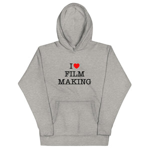 Unisex FilmmakersMerch I Love Filmmaking Premium Hoodie